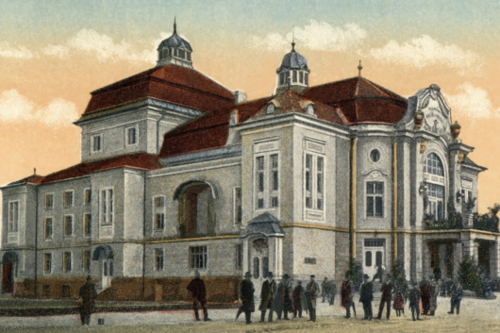 Jubilejno gledališče cesarja Franca Jožefa, razglednica. / Foto: Ikonoteka SLOGI – Gledališki muzej