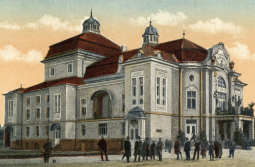 Jubilejno gledališče cesarja Franca Jožefa, razglednica. / Foto: Ikonoteka SLOGI – Gledališki muzej